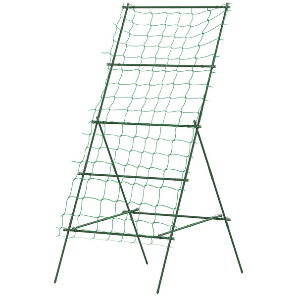 A-frame plant support with support net
