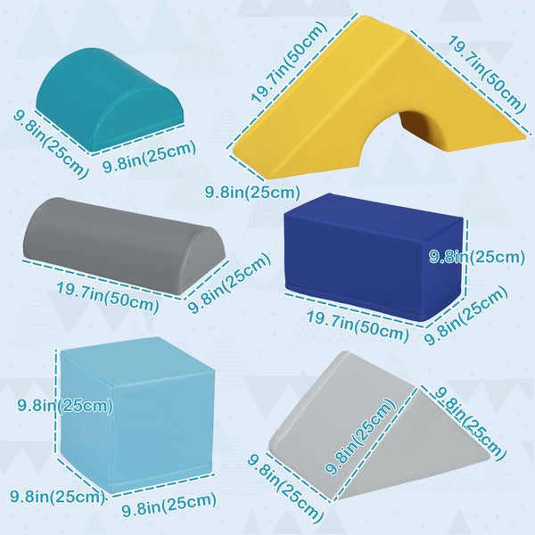 11 soft play blocks for climbing and crawling