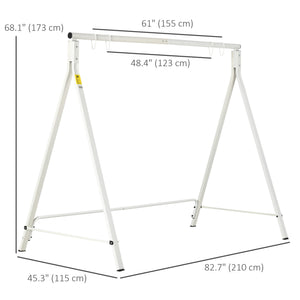 Metal swing stand, white