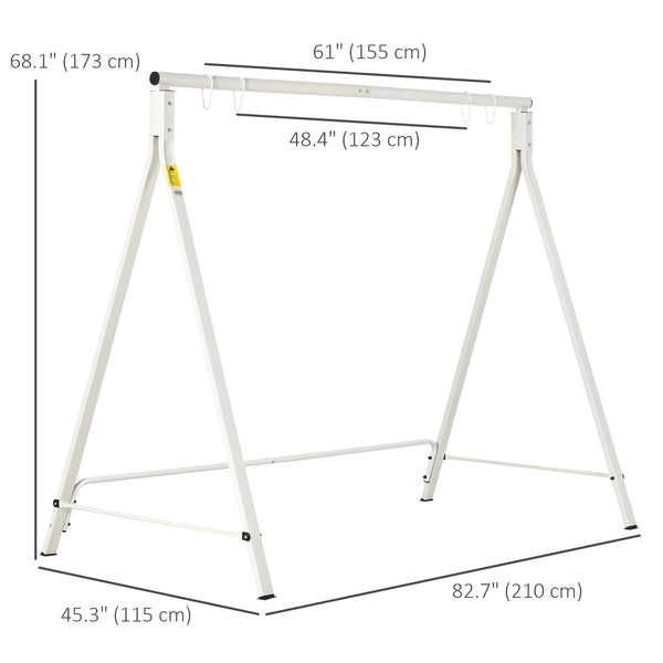 Metal swing stand, white