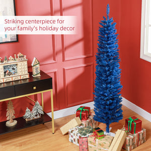 7ft Dark Blue Artificial Christmas Tree