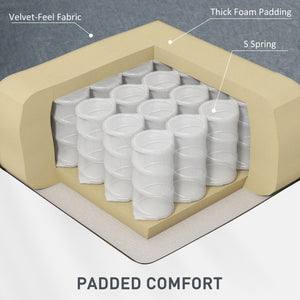 Recliner Chair with Vibration Massage and Side Pockets, Dark Gray