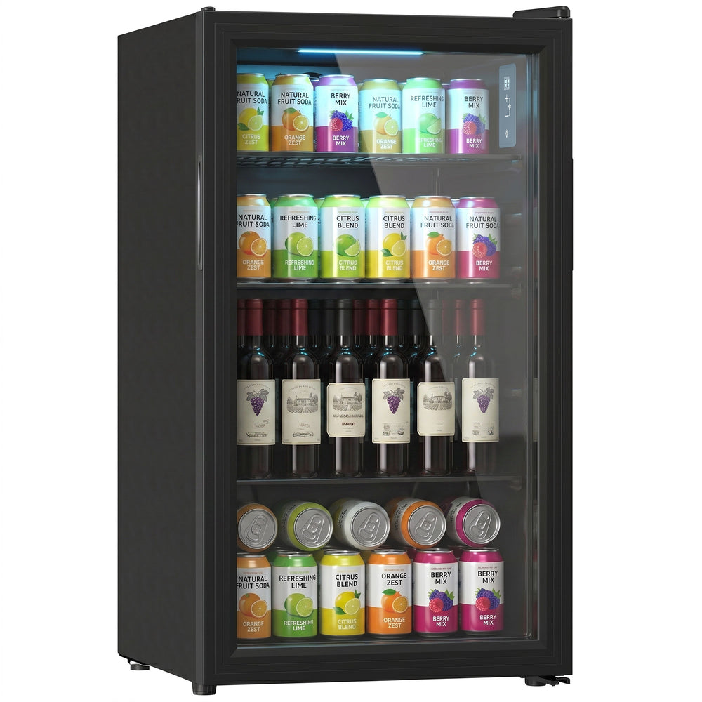 3.2 cu. ft. Beverage Refrigerator, 128-Can Capacity, Black
