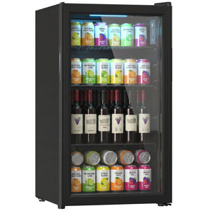3.2 cu. ft. Beverage Refrigerator, 128-Can Capacity, Black