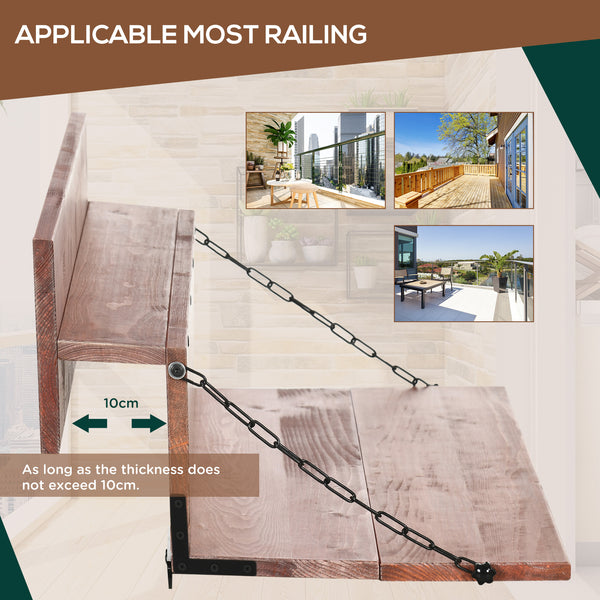 Hanging table for balcony