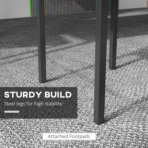 Set of 4 upholstered high-back chairs with padded seats