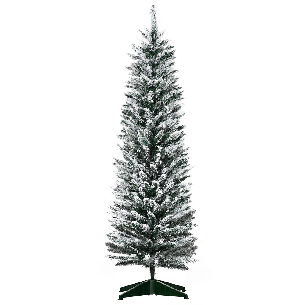 5ft Tall Artificial Christmas Tree with Snowy Branches
