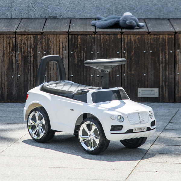 Bentley Bentayga Toddler Car with Horn and Music, White