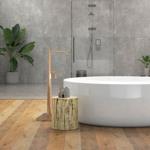 Tree stump side table