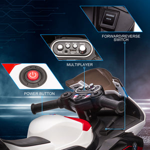 6V 3-wheel electric motorcycle, red