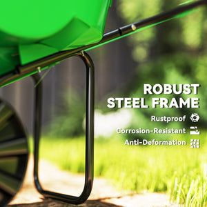 40L Lawn Spreader - Seed, Fertilizer &amp; Salt, 132 lb Capacity