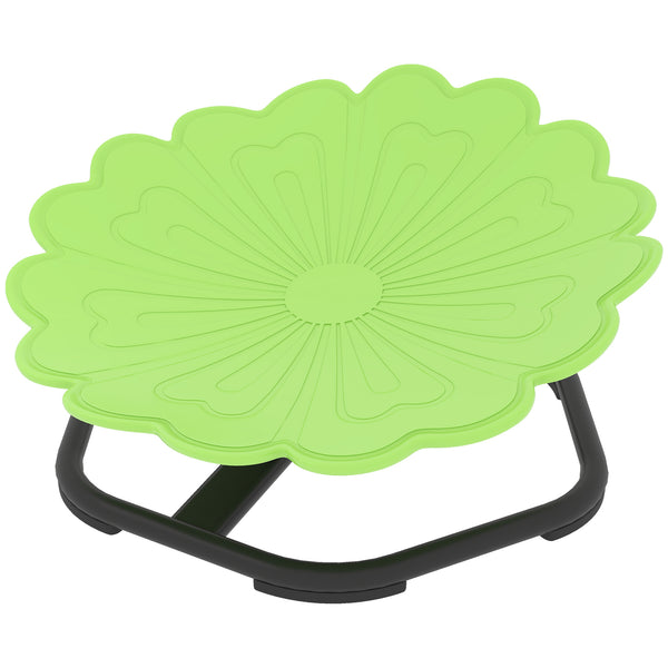 Flower-shaped swivel chair for children, green