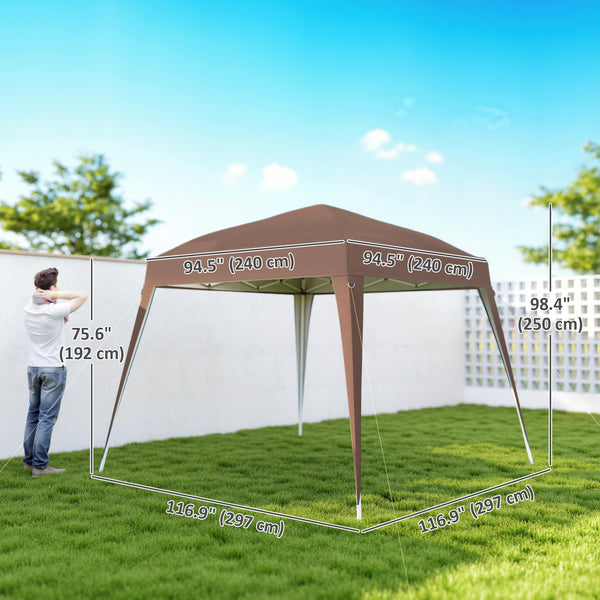8 x 8 folding tent with a carrying bag