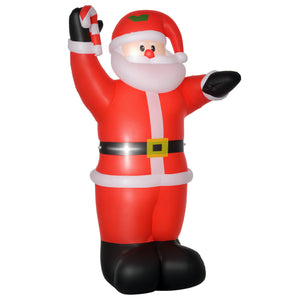 8ft Inflatable Santa with Candy Cane