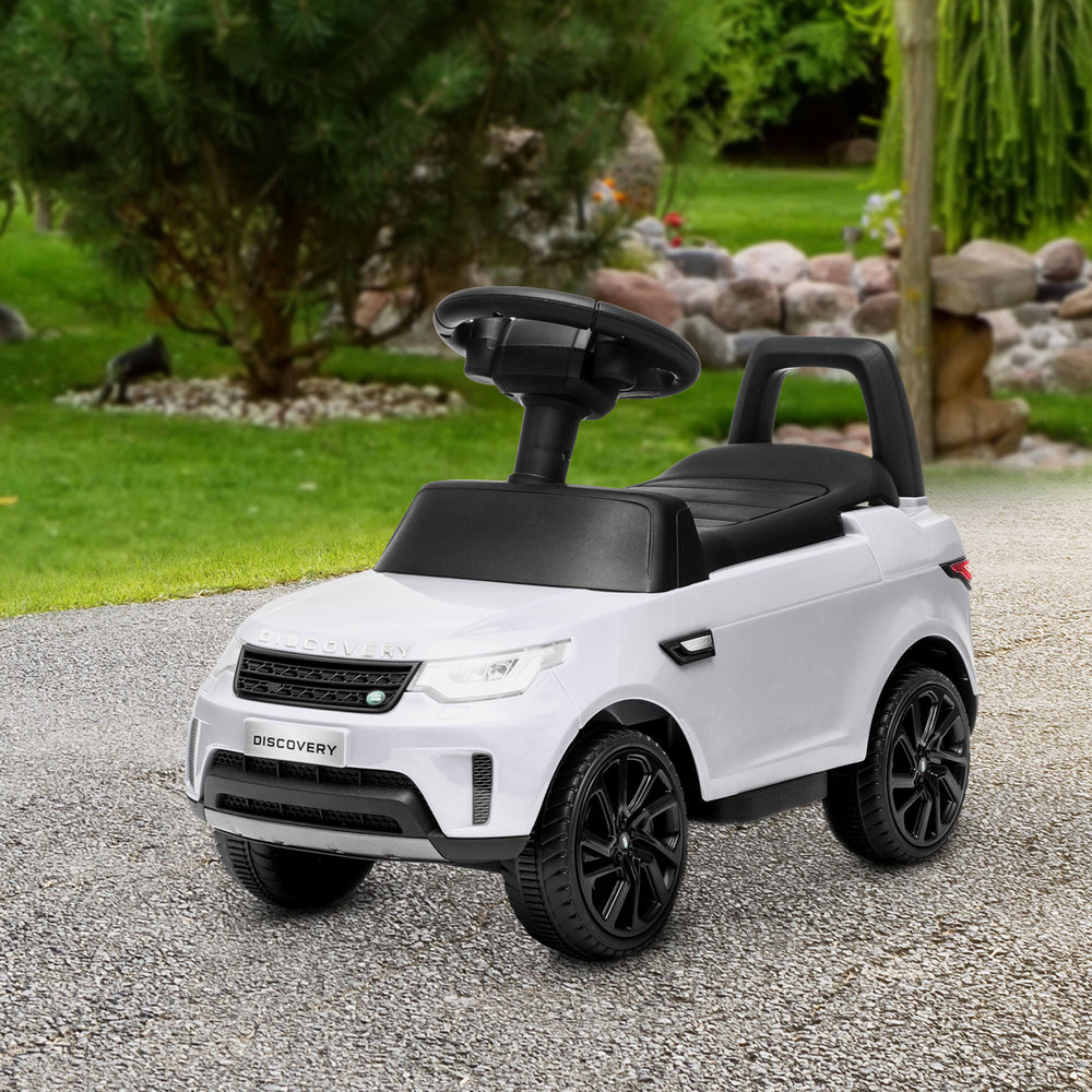 Land Rover 6V Toddler Ride-On with Musical Horn, White