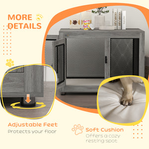 Crate furniture with waterproof cushion, gray