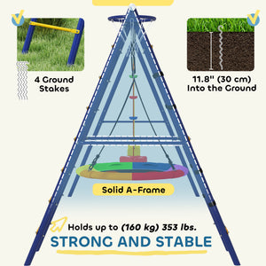 6 in 1 Kids Swing Set