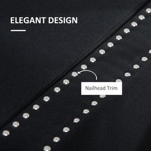 Upholstered folding storage bench in fabric, dark gray