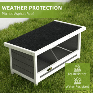 Nesting boxes for chickens with asphalt roof