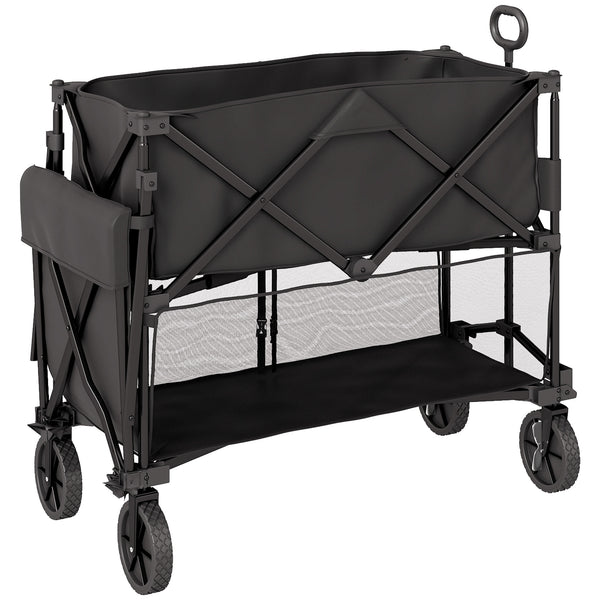 Two-tier folding trolley