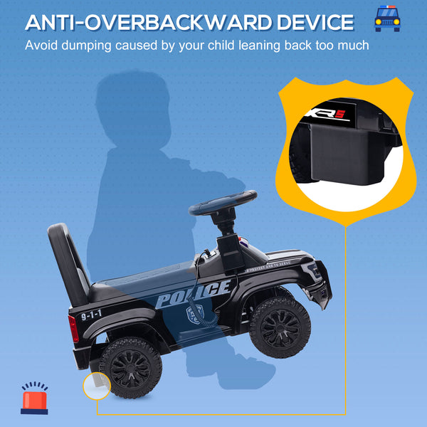 Toddler Police Car with Hidden Underseat Storage