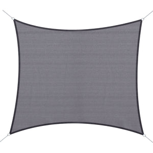 Rectangular outdoor shade sail – Effective sun protection, grey