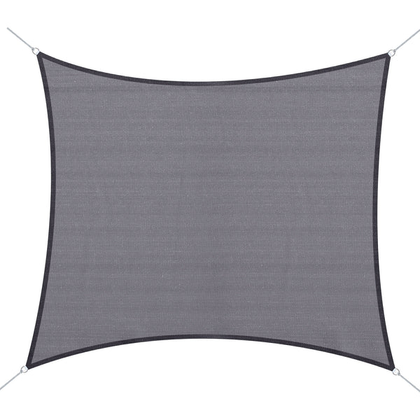 Rectangular outdoor shade sail – Effective sun protection, grey