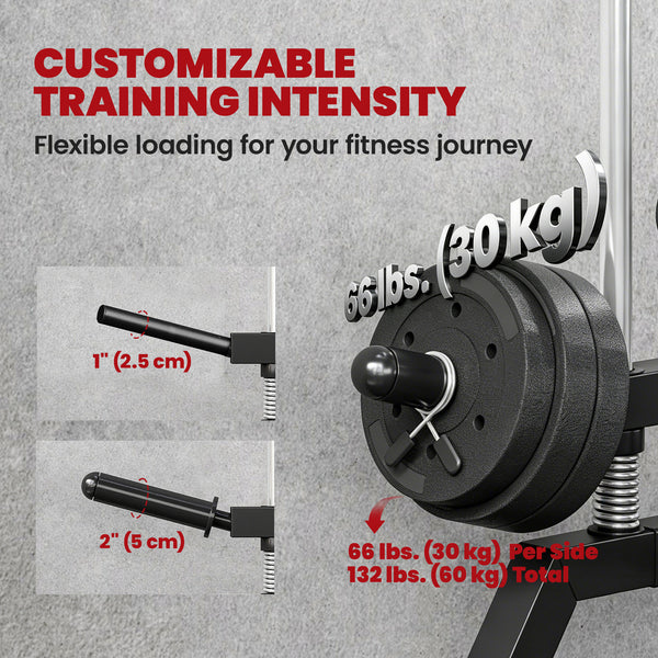 Wall-mounted pulley station adjustable to 16 positions, compatible with Olympic plates – Black and red