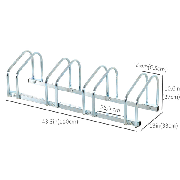 4-bike rack, silver