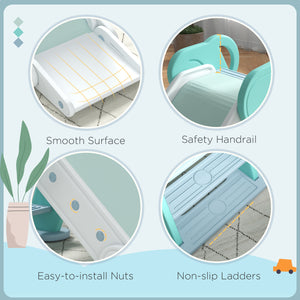 Green foldable toddler slide