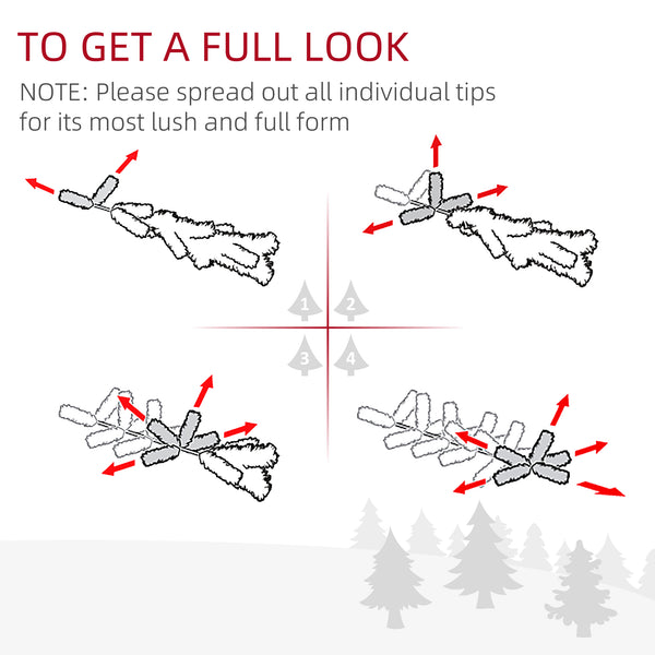 6ft Classic White Christmas Tree