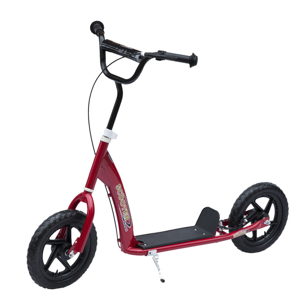 Scooter with 12-inch tires, red