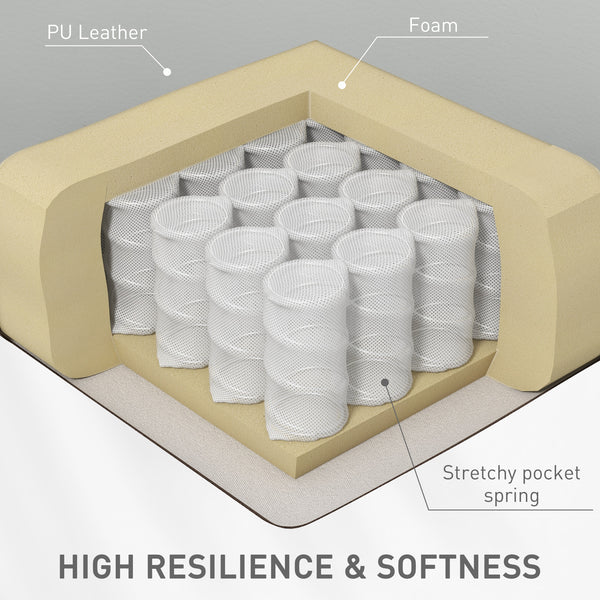 Recliner Chair with 8 Vibrations, PU Leather Upholstered Recliner with Wide Seat, Cup Holders, Rocker, Light Grey