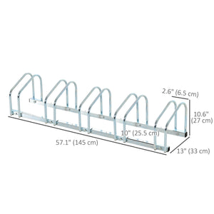 5-bike rack, silver