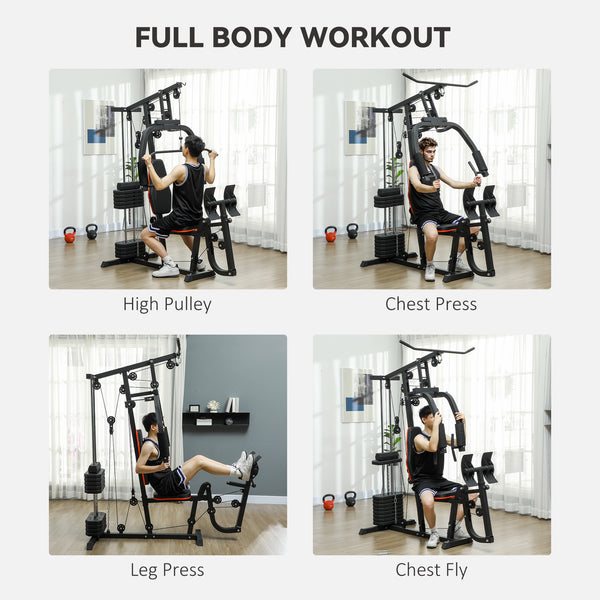 Multi-function strength training machine for lat pulldowns and leg exercises