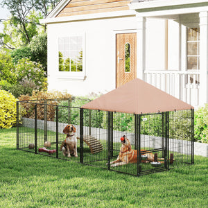 Enclosure with rotating and height-adjustable bowls