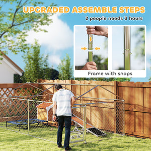 Enclosure with adjustable bowls, water-resistant cover, and secure lock