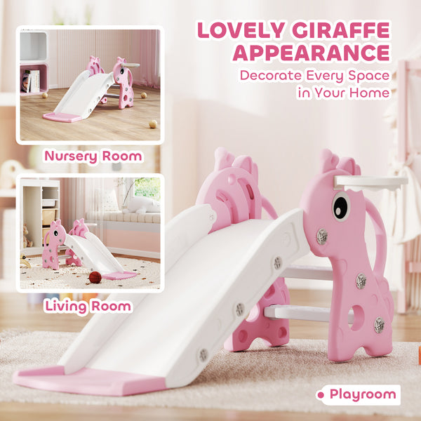 3 in 1 slide for toddlers pink