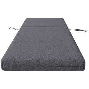 Set of 2 replacement cushions for sun loungers, grey
