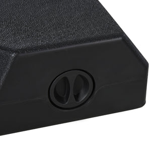 Parasol base with 4 plastic weights, black 