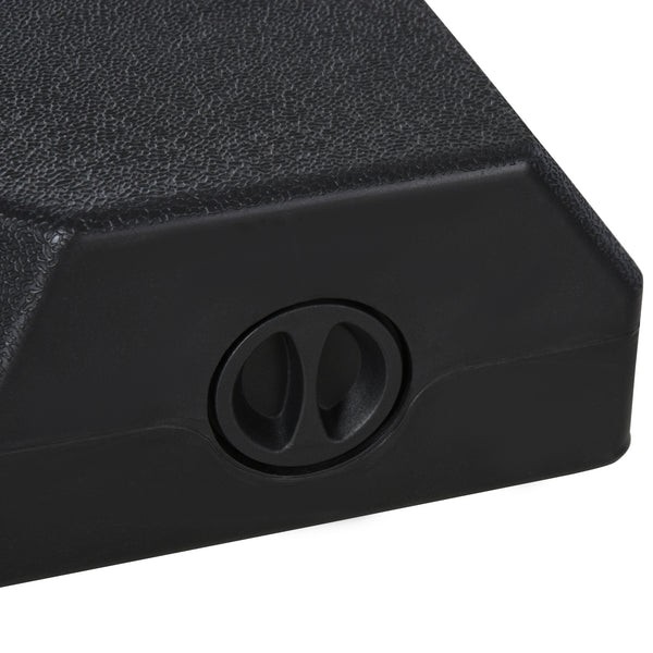 Parasol base with 4 plastic weights, black 