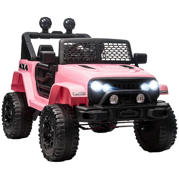 12V Electric Off-Road Truck with Remote Control, Pink
