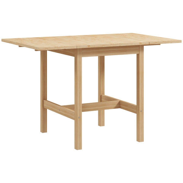 Country-style drop-leaf kitchen table for small spaces