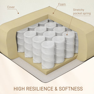 8-Point Vibration Massage Recliner Chair in Cream White Leather