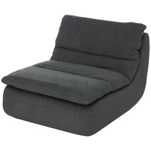Ultra High Density Foam Armless Floor Sofa, Grey