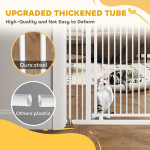 Extra Tall Pet Gate, White