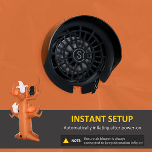 9ft Halloween Inflatable Haunted Tree with Pumpkins, Ghosts and Cat, LED Display