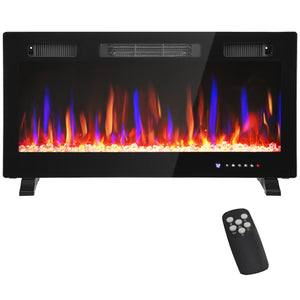 91cm Slim 1500W Electric Fireplace with Eco Mode and Auto Switch