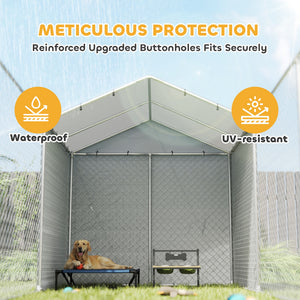 Galvanized steel enclosure with waterproof and UV-resistant cover