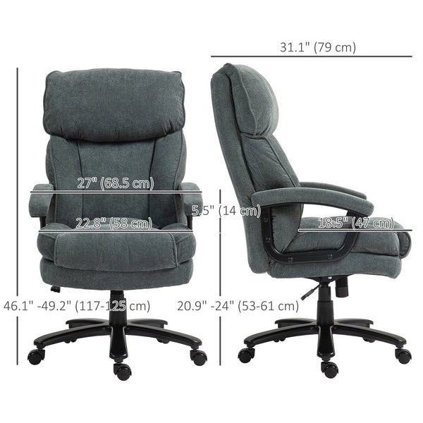 Sturdy office chair, grey